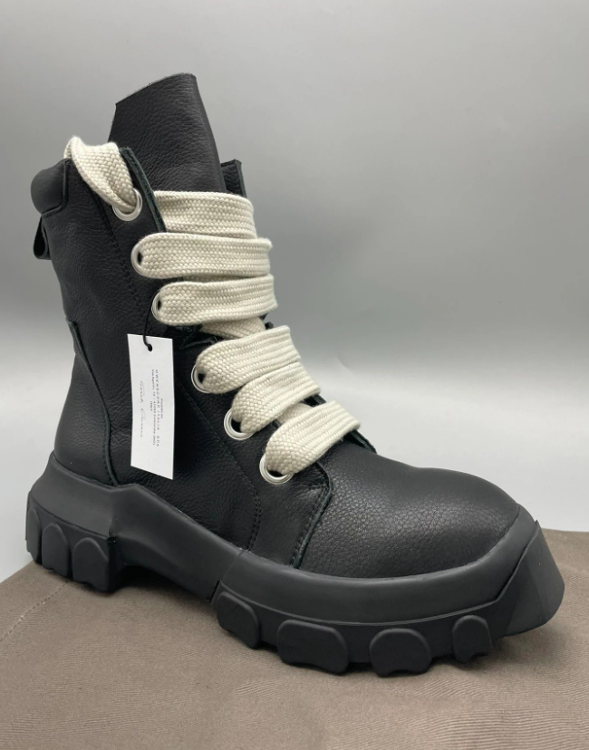 Rick Owens Jumbo Lace Bozo Tractor Boots
