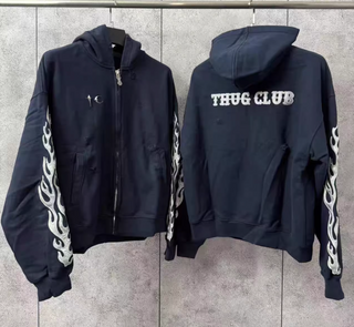 Thug Club Flame Embroidered Zip Up