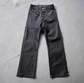 Rick Owens Style Waxed Straight Jeans