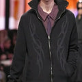 BALENCIAGA Black Y2K Zip-Up Cardigan