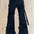 Rick Owens DRKSHDW Black Ripped Tyrone Bootcut Jeans