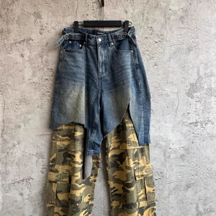 PROJECT G/R brand launches Caro-style layered wide-leg jeans
