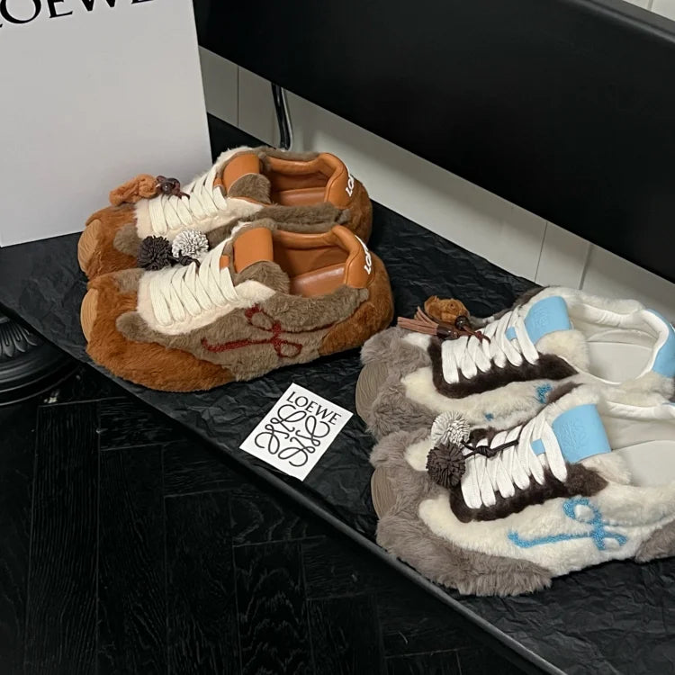 LOEWE Ballet Runner 2.0 Shearling Sneakers
