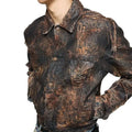 Acne Studios Distressed Print Denim Jacket
