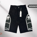 Who Decides War's black denim shorts