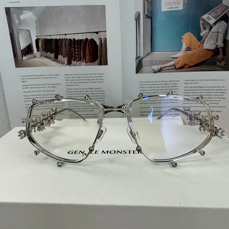 Gentle Monster x D'heygere Tiara 02 Silver Glasses