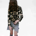 Enfants Riches D¨¦prim¨¦s Diary Pattern Print Long-Sleeve T-Shirt