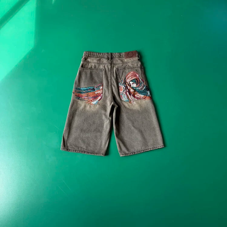 These are Derschutze  Yasmin V3  jorts in brown. [1, 2]