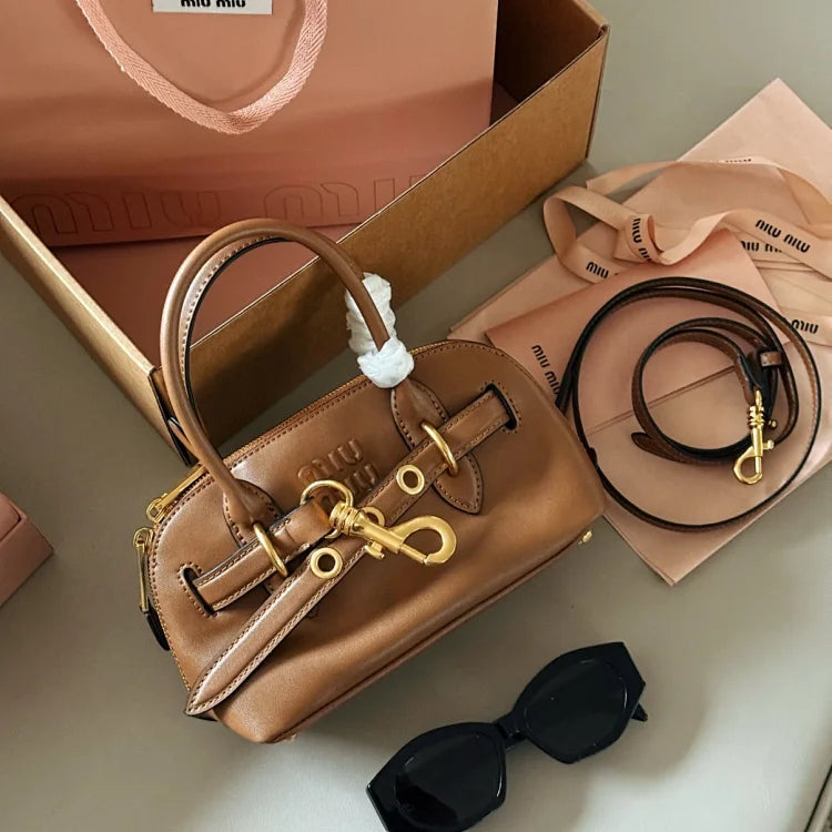 Miu Miu Aventure Nappa Leather Handbag