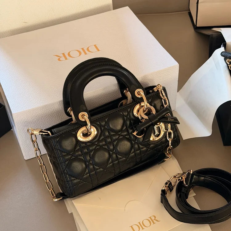 Black small DIOR Lady D-Joy handbag
