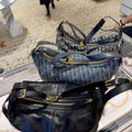 Dior D-Journey blue Oblique jacquard canvas Hob bag