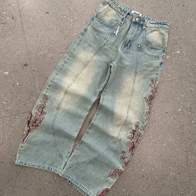 Vescartes Sakura loose-fitting jeans