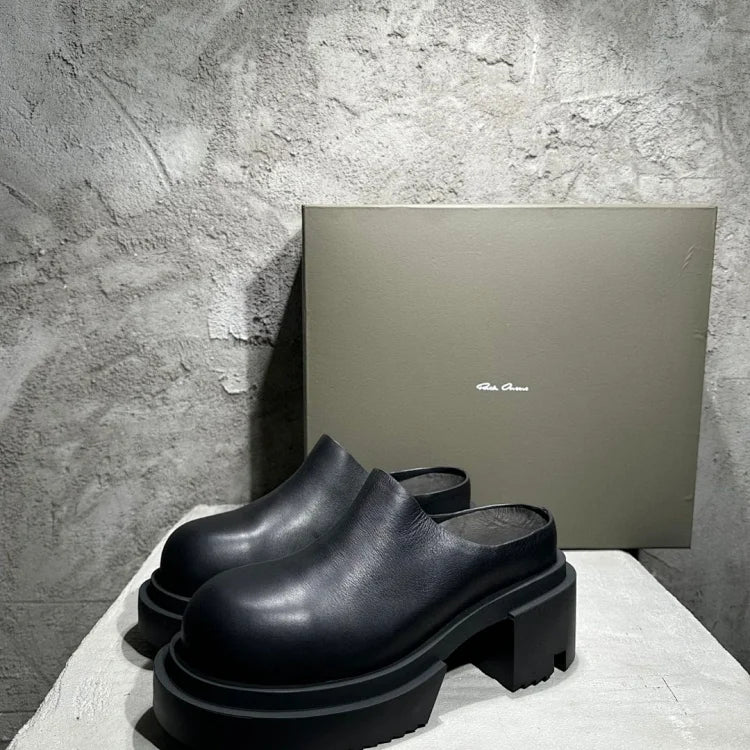 Rick Owens Bogun Platform Mules