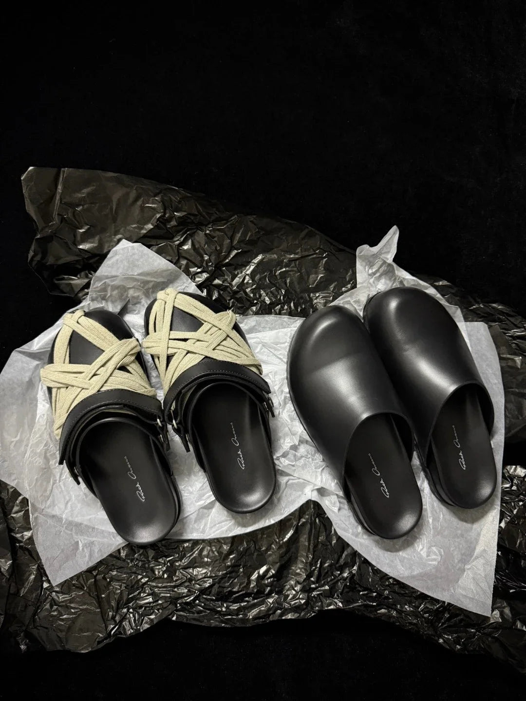 Rick Owens Megalaced Mule Slides