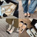 Chanel Coco Beach Mary Jane flats