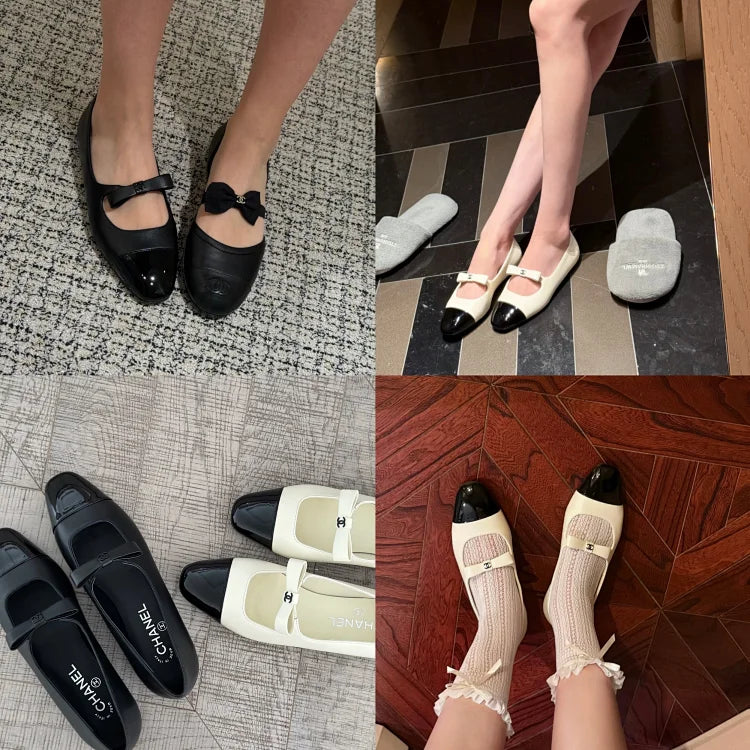 Chanel Leather Ballet Flats